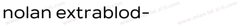 nolan extrablod字体转换